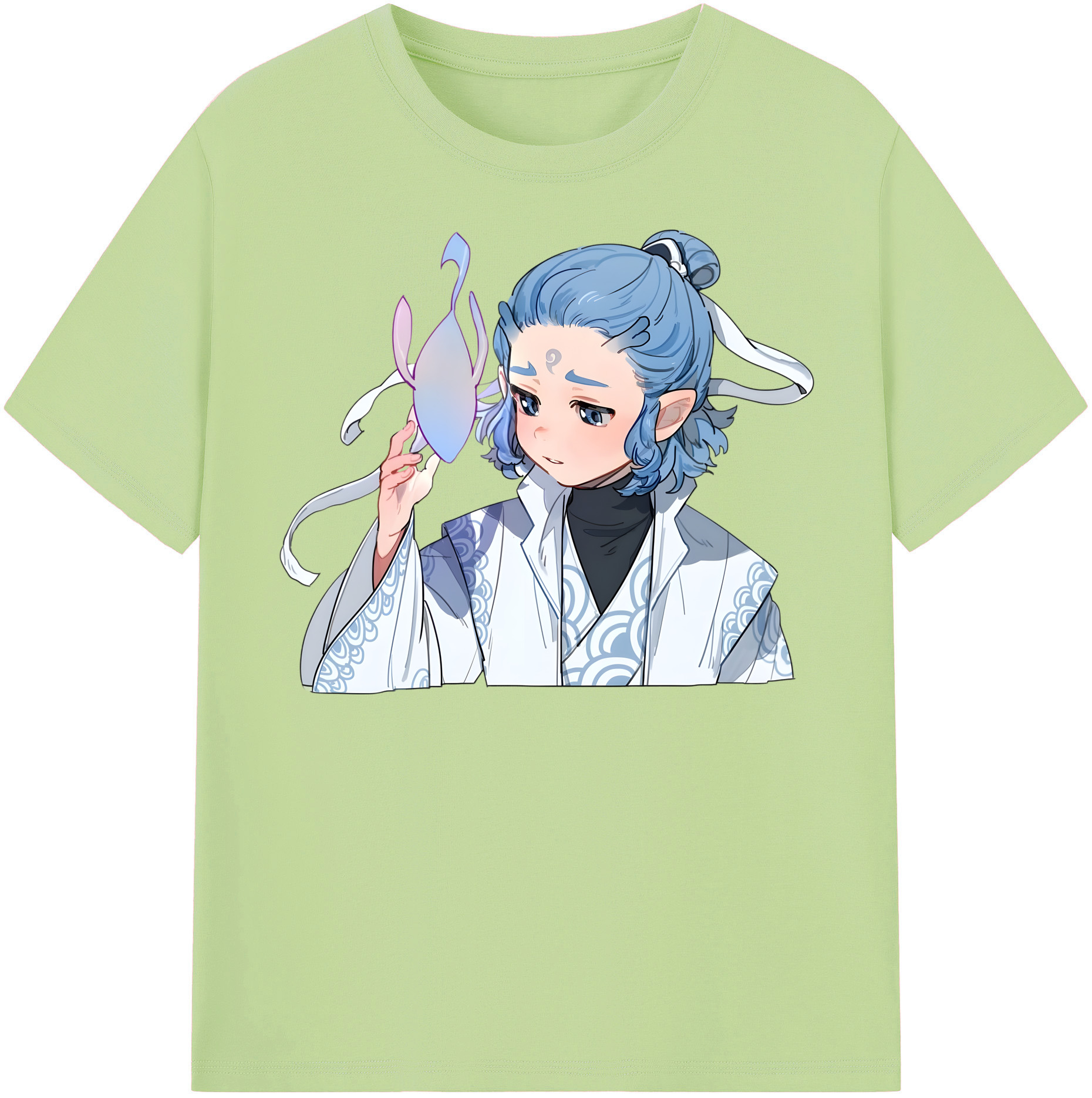 （画像用） Ne Zha 2 ナタ 魔童の大暴れ 綿100％半袖Tシャツ（フロントプリント）